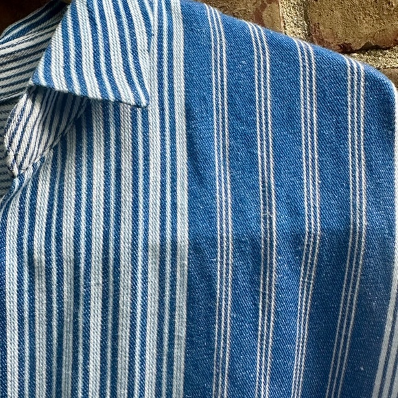 Nic +  Zoe Linen Tunic Striped Dress - 3X - Pockets! - Picture 7 of 12